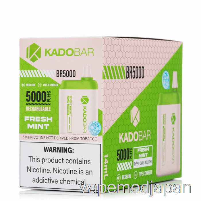 VAPE MOD [5本パック] カドバー BR5000 使い捨て
